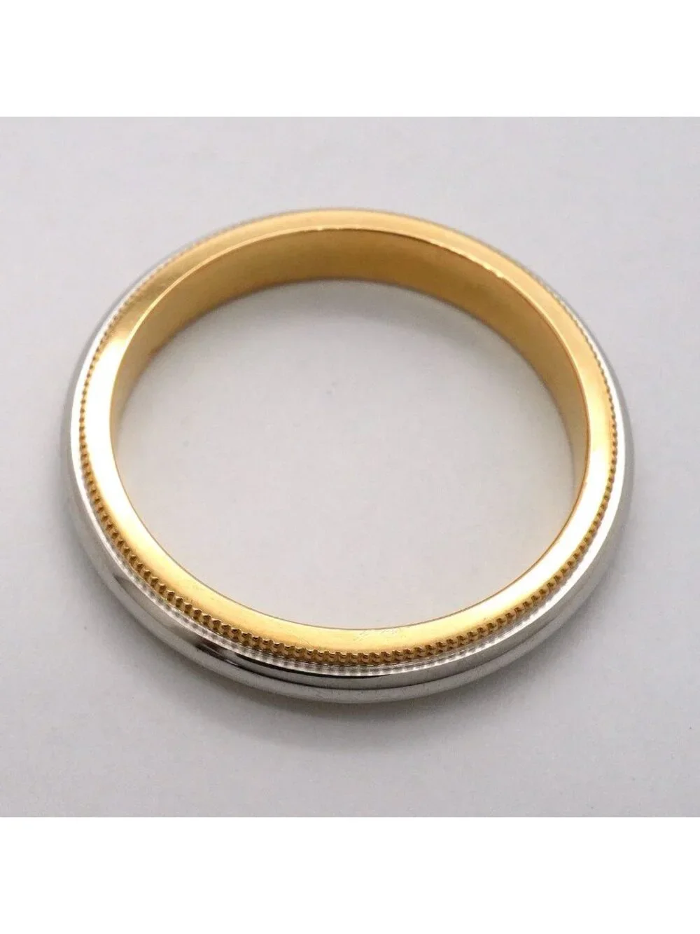 Tiffany & Co Ring Mil Gray 18k Yellow Gold Platinum